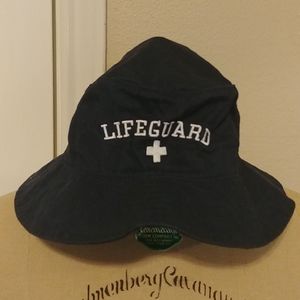Navy blue embroidered lifeguard hat